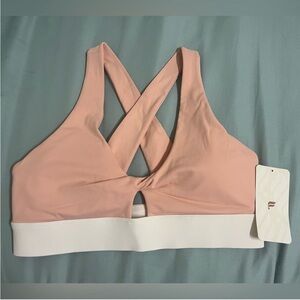 Fabletics / The Oasis Twist Sport Bra / Peach Color
